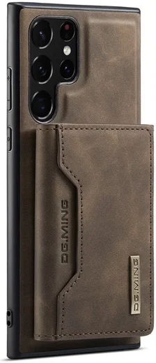 DG Ming Samsung Galaxy S24 Ultra Hoesje Magnetische Portemonnee Bruin afbeelding 12