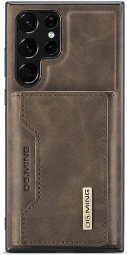 DG Ming Samsung Galaxy S24 Ultra Hoesje Magnetische Portemonnee Bruin afbeelding 16