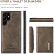 DG Ming Samsung Galaxy S24 Ultra Hoesje Magnetische Portemonnee Bruin afbeelding 17