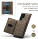 DG Ming Samsung Galaxy S24 Ultra Hoesje Magnetische Portemonnee Bruin afbeelding 5