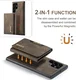 DG Ming Samsung Galaxy S24 Ultra Hoesje Magnetische Portemonnee Bruin afbeelding 4