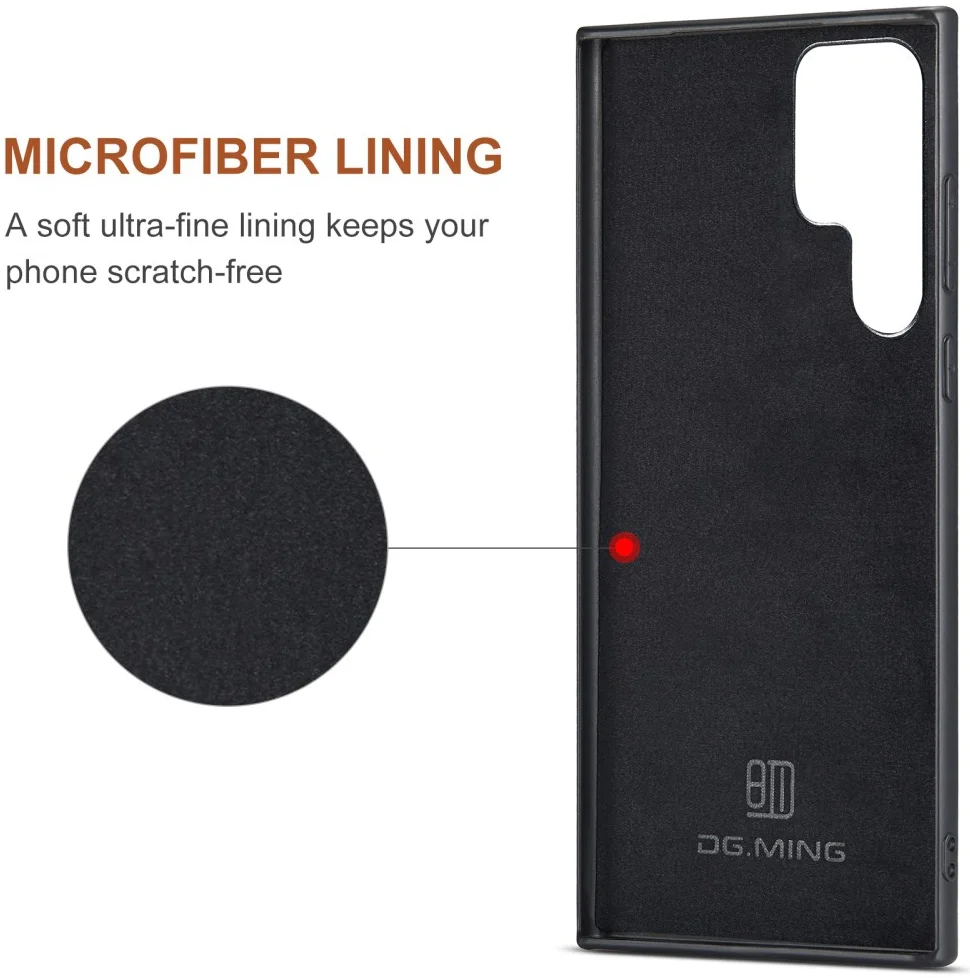 DG Ming Samsung Galaxy S24 Ultra Hoesje Magnetische Portemonnee Bruin afbeelding 10