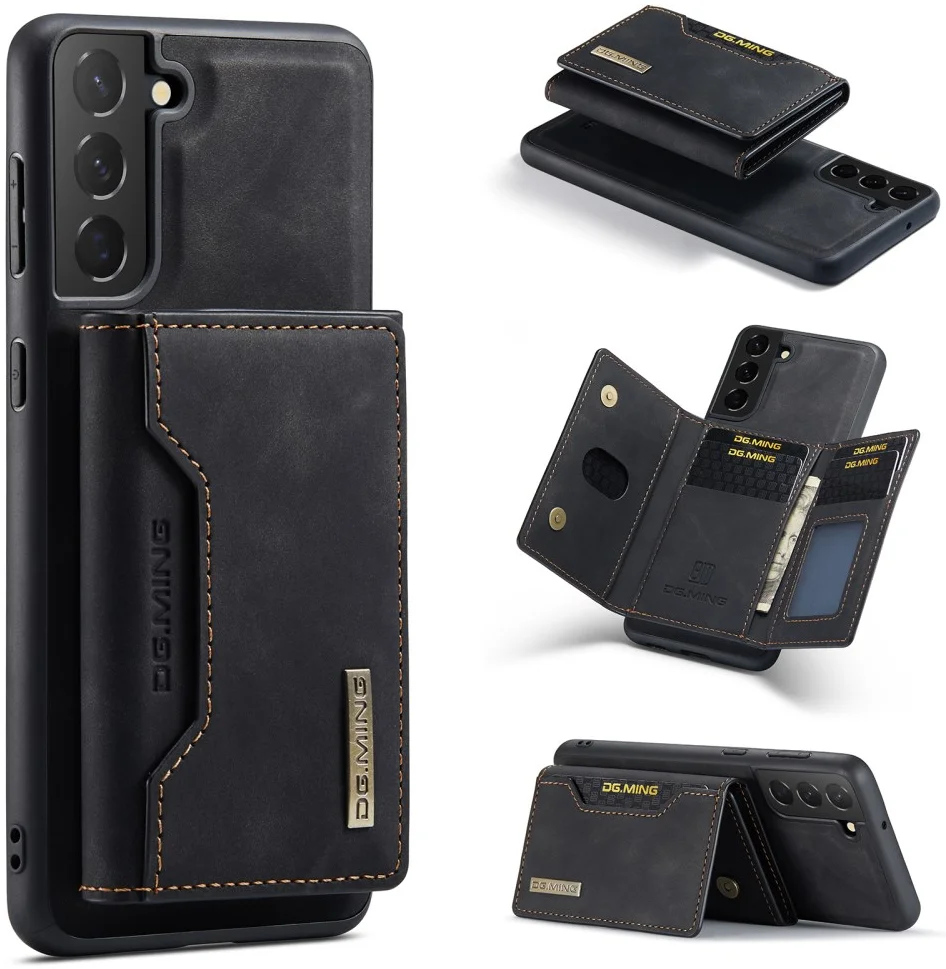DG Ming Samsung Galaxy S24 Hoesje met Magnetische Portemonnee Zwart afbeelding 13