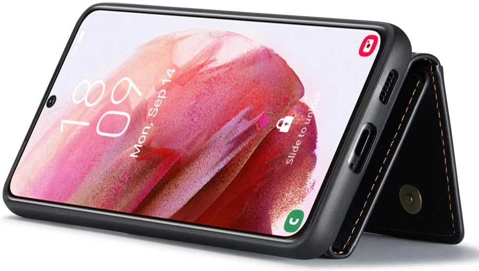 DG Ming Samsung Galaxy S24 Hoesje met Magnetische Portemonnee Zwart afbeelding 15