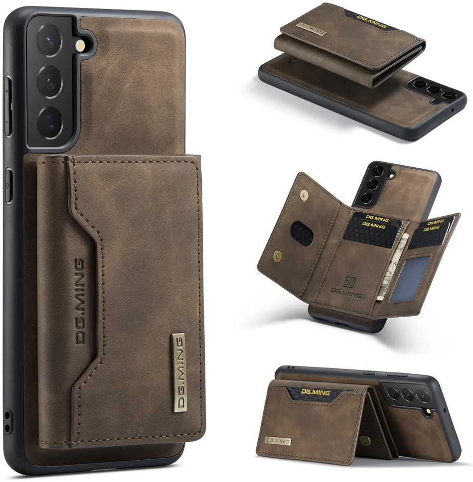 DG Ming Samsung Galaxy S24 Hoesje met Magnetische Portemonnee Bruin afbeelding 12