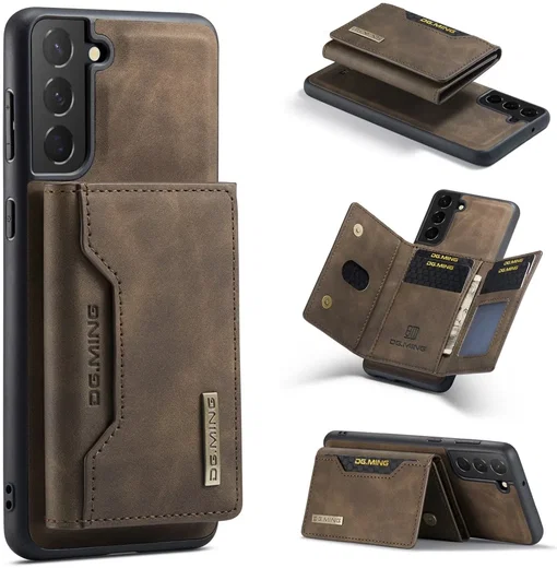 DG Ming Samsung Galaxy S24 Hoesje met Magnetische Portemonnee Bruin afbeelding 12