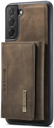 DG Ming Samsung Galaxy S24 Hoesje met Magnetische Portemonnee Bruin afbeelding 2