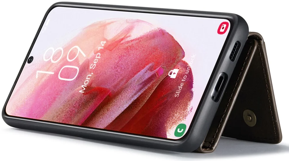 DG Ming Samsung Galaxy S24 Hoesje met Magnetische Portemonnee Bruin afbeelding 14