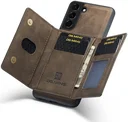DG Ming Samsung Galaxy S24 Hoesje met Magnetische Portemonnee Bruin