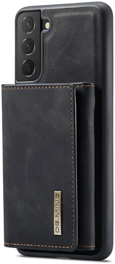 DG Ming Samsung Galaxy S24 Hoesje met Magnetische Kaarthouder Zwart afbeelding 2
