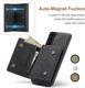 DG Ming Samsung Galaxy S24 Hoesje met Magnetische Kaarthouder Zwart afbeelding 5