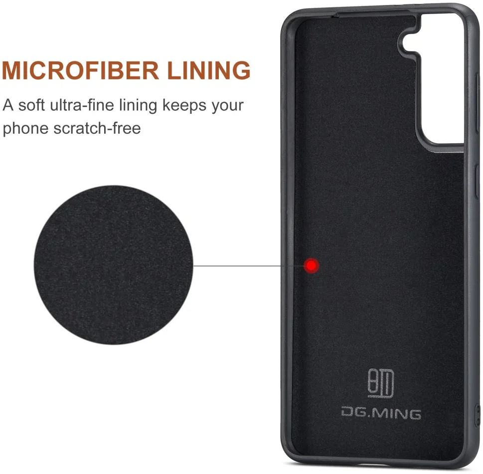DG Ming Samsung Galaxy S24 Hoesje met Magnetische Kaarthouder Zwart afbeelding 10
