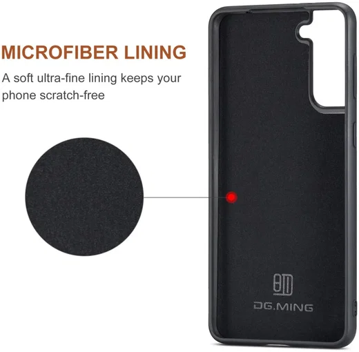 DG Ming Samsung Galaxy S24 Hoesje met Magnetische Kaarthouder Zwart afbeelding 10