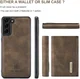 DG Ming Samsung Galaxy S24 Hoesje met Magnetische Kaarthouder Coffee afbeelding 12