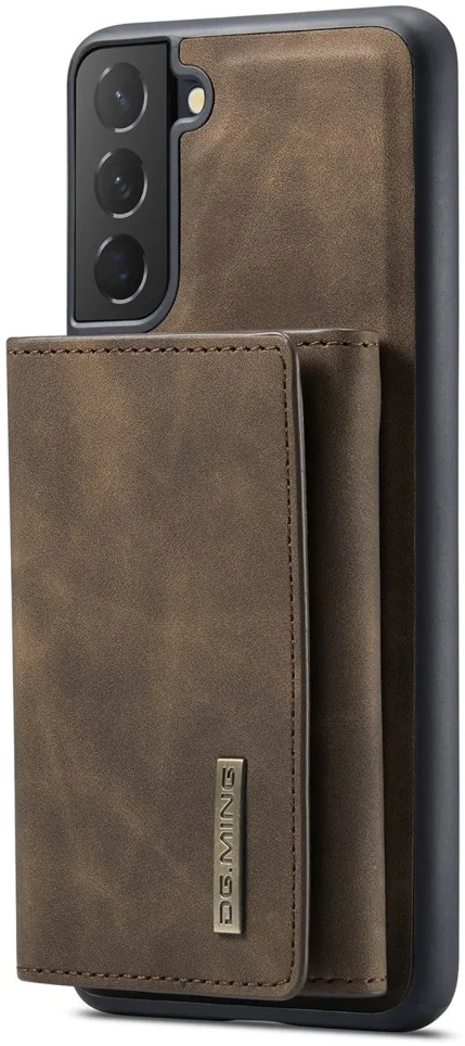 DG Ming Samsung Galaxy S24 Hoesje met Magnetische Kaarthouder Coffee afbeelding 2