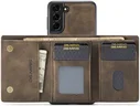 DG Ming Samsung Galaxy S24 Hoesje met Magnetische Kaarthouder Coffee