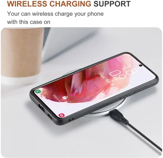 DG Ming Samsung Galaxy S24 Plus Hoesje Magnetische Kaarthouder Coffee afbeelding 9