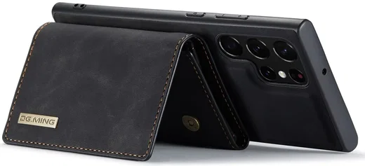 DG Ming Samsung Galaxy S24 Ultra Hoesje Magnetische Kaarthouder Zwart afbeelding 7