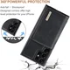 DG Ming Samsung Galaxy S24 Ultra Hoesje Magnetische Kaarthouder Zwart afbeelding 5