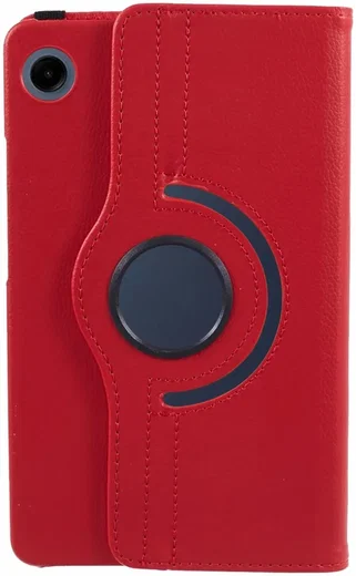 Samsung Galaxy Tab A9 Hoes 360° Draaibare Book Case Rood afbeelding 5
