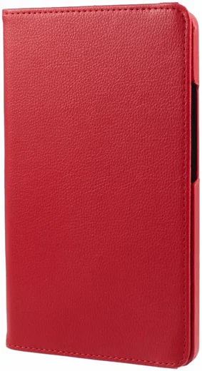 Samsung Galaxy Tab A9 Hoes 360° Draaibare Book Case Rood afbeelding 7