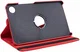 Samsung Galaxy Tab A9 Hoes 360° Draaibare Book Case Rood afbeelding 2