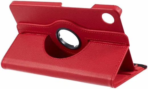 Samsung Galaxy Tab A9 Hoes 360° Draaibare Book Case Rood afbeelding 10