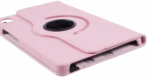Samsung Galaxy Tab A9 Hoes 360° Draaibare Book Case Roze afbeelding 4