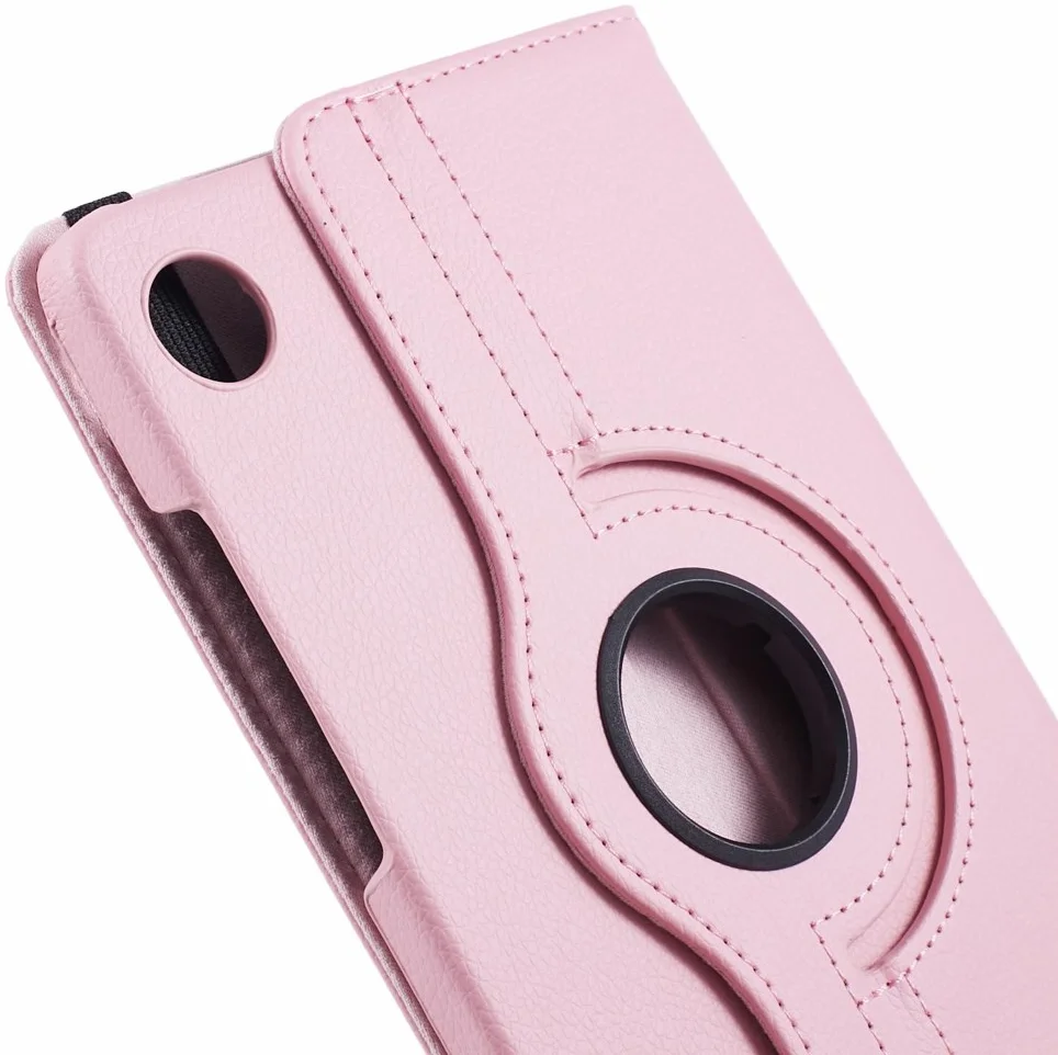 Samsung Galaxy Tab A9 Hoes 360° Draaibare Book Case Roze afbeelding 5