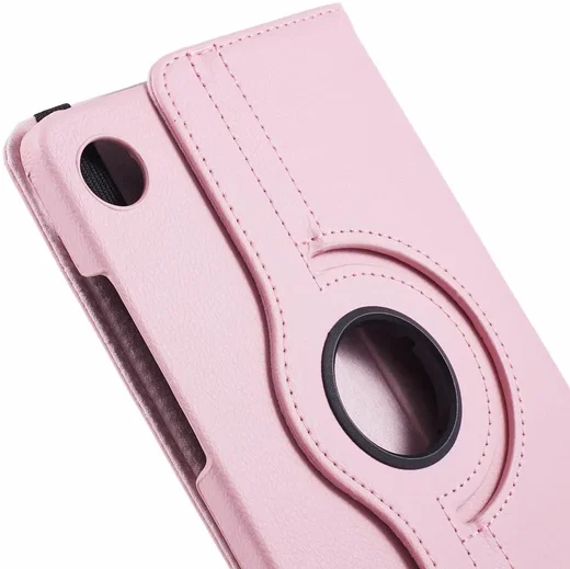 Samsung Galaxy Tab A9 Hoes 360° Draaibare Book Case Roze afbeelding 5