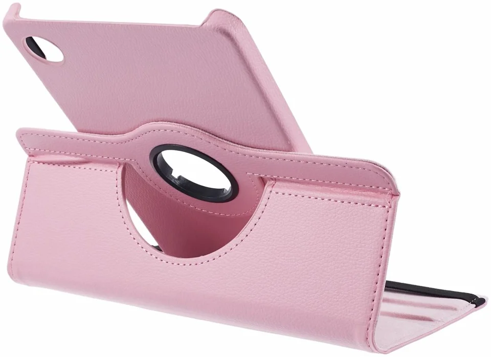 Samsung Galaxy Tab A9 Hoes 360° Draaibare Book Case Roze afbeelding 9