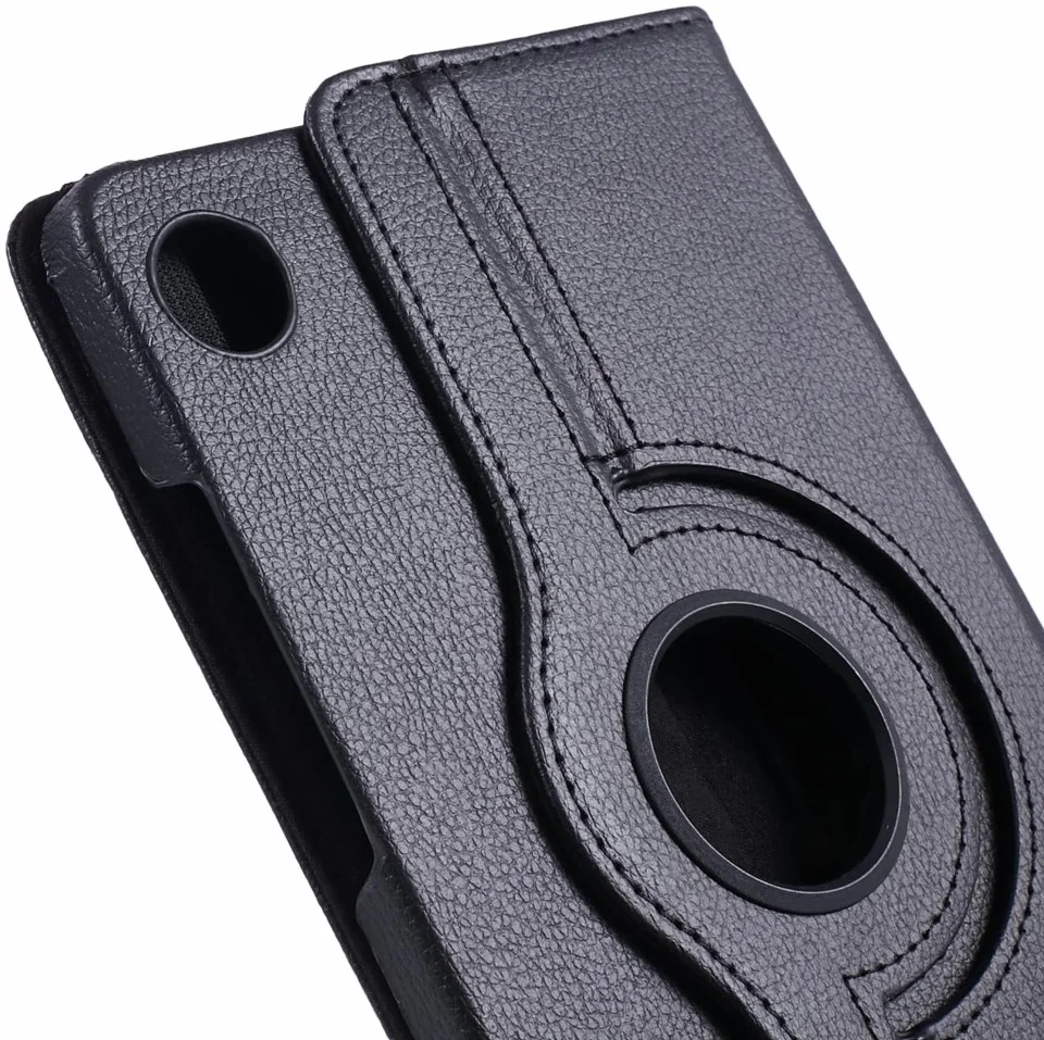 Samsung Galaxy Tab A9 Hoes 360° Draaibare Book Case Zwart afbeelding 5