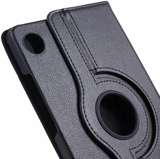 Samsung Galaxy Tab A9 Hoes 360° Draaibare Book Case Zwart afbeelding 5