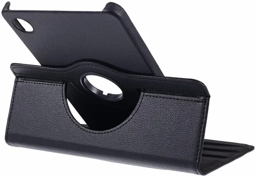 Samsung Galaxy Tab A9 Hoes 360° Draaibare Book Case Zwart afbeelding 9