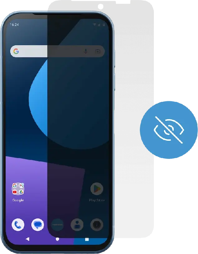 Originele FairPhone 5 Screen Protector Privacy Filter Tempered Glass afbeelding 1