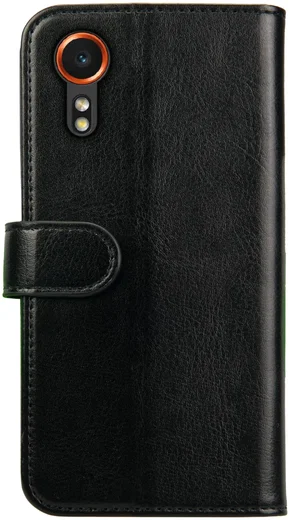Rosso Element Samsung Galaxy Xcover 7 Hoesje Book Case Wallet Zwart afbeelding 2