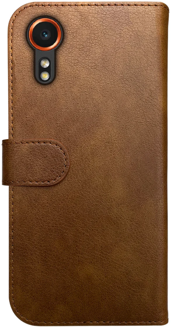 Rosso Element Samsung Galaxy Xcover 7 Hoesje Book Case Wallet Bruin afbeelding 2
