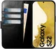 Rosso Elite Samsung S22 Hoesje MagSafe Book Case Echt Leer Zwart afbeelding 4