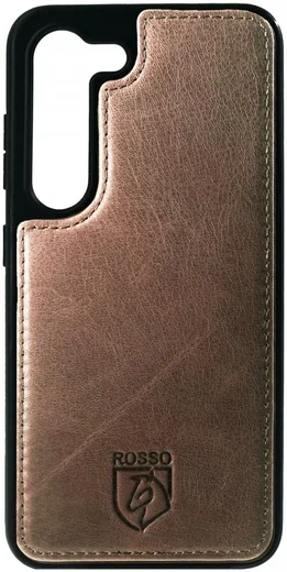 Rosso Elite Samsung S22 Hoesje MagSafe Book Case Echt Leer Bruin afbeelding 16