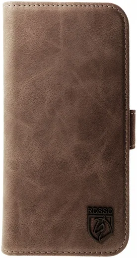 Rosso Elite Samsung S22 Hoesje MagSafe Book Case Echt Leer Bruin afbeelding 19