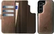 Rosso Elite Samsung S22 Hoesje MagSafe Book Case Echt Leer Bruin afbeelding 11