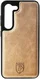 Rosso Elite Samsung S22 Hoesje MagSafe Book Case Echt Leer Lichtbruin afbeelding 16