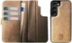 Rosso Elite Samsung S22 Hoesje MagSafe Book Case Echt Leer Lichtbruin afbeelding 11