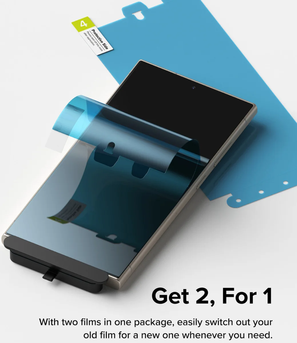 Ringke Dual Easy Film Samsung S24 Ultra Screen Protector Jig 2-Pack afbeelding 11