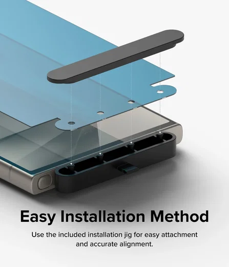 Ringke Dual Easy Film Samsung S24 Ultra Screen Protector Jig 2-Pack afbeelding 3
