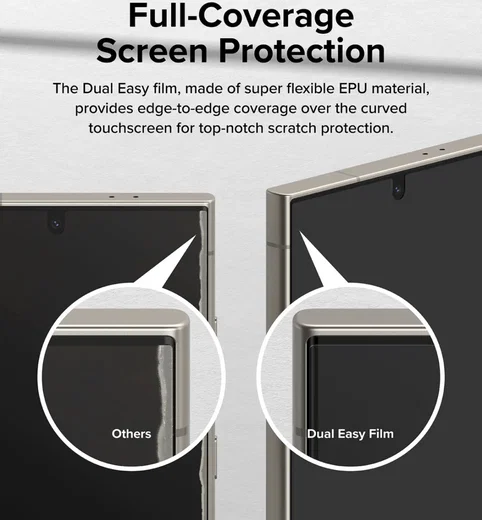 Ringke Dual Easy Film Samsung S24 Ultra Screen Protector Jig 2-Pack afbeelding 4