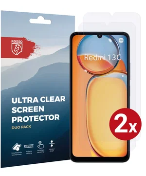 Rosso Xiaomi Redmi 13C / Poco C65 Screen Protector Ultra Clear Duo Pack