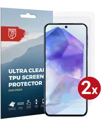 Rosso Samsung Galaxy A55 Screen Protector Ultra Clear Duo Pack afbeelding