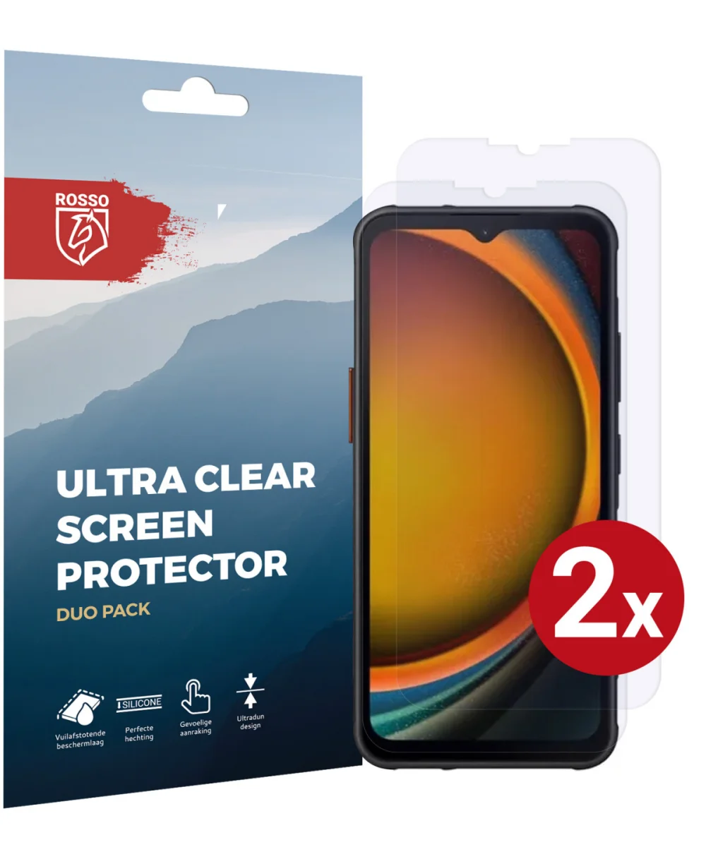 Rosso Samsung Galaxy Xcover 7 Screen Protector Ultra Clear Duo Pack afbeelding 1