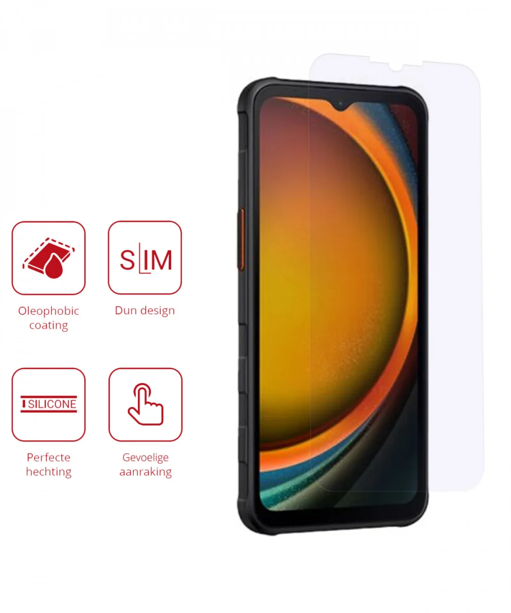 Rosso Samsung Galaxy Xcover 7 Screen Protector Ultra Clear Duo Pack afbeelding 2